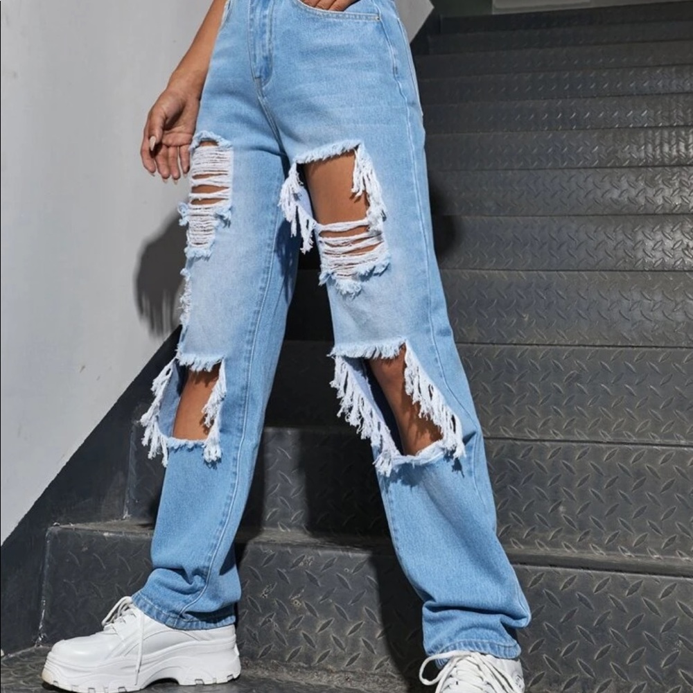๐๐ NEW HIGH WAIST BFRIEND JEANS - Picture 3 of 8